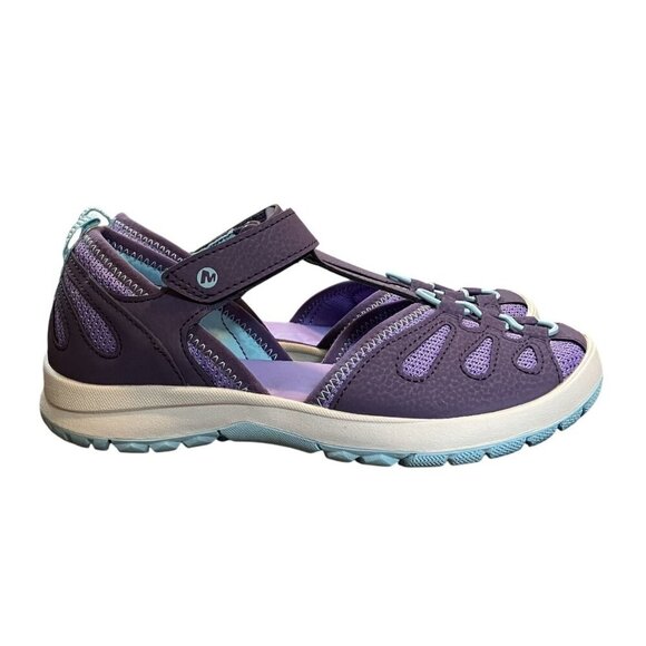 Merrell Kids NWOT Purple/Blue Hydro Lily QuickDry Sandals Size 3 - Picture 2 of 10